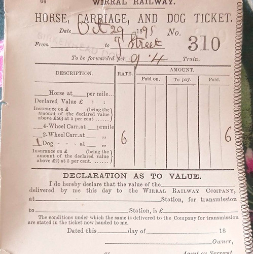 Wirral railway horse carriage - horse,,