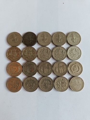 Job lot old - pound, coins