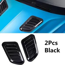 2x Car Black Front Hood Air