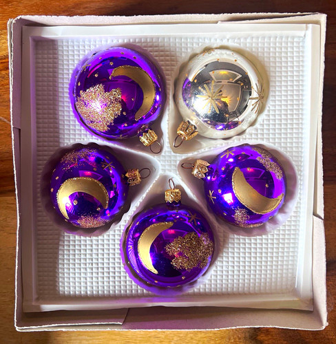 Set purple silver - set, 5