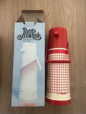 Vintage Pump A Drink Thermos