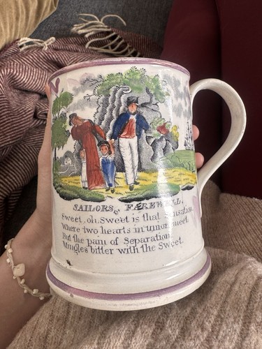 Antique sunderland pink lustre - sunderland,