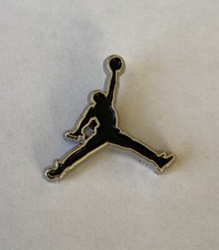 Nike Air Jordan Black Enamel Jumpman Lapel Pin Badge