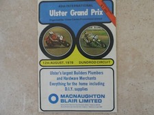 ULSTER GRAND PRIX 1978 PROGRAMME Super bike racing