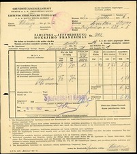 1942 WW II Lithuanian German Document