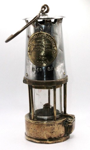 Genuine vintage miners lamp - vintage,