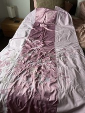 Pretty Pink Embroidered Double Duvet Set