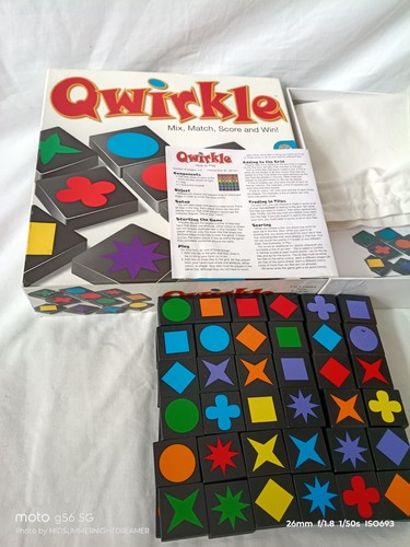 Qwirkle wooden tile strategy - :,