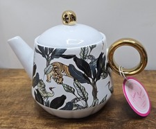 Upper Street 1L Islington Ceramic Teapot with Stainless Steel Infuser Tiger