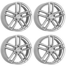 4 Dezent TR silver wheels 7.0Jx17 5x100 for Volkswagen Polo 17 Inch rims