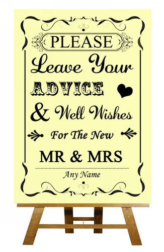 Yellow guest book - yellow,