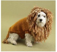  DOG COAT NUMBER 21 CHUNKY SWEATER JUMPER KNITTING PATTERN LION S (M, L, XL)