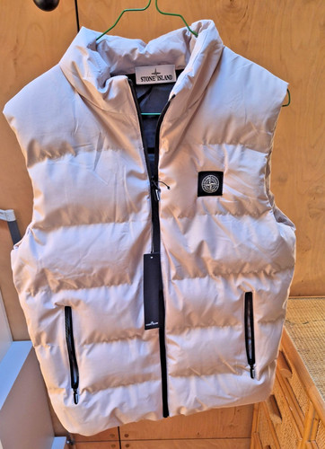 Stone island down - gilet, cream