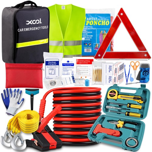Car emergency kit with - with, jumper