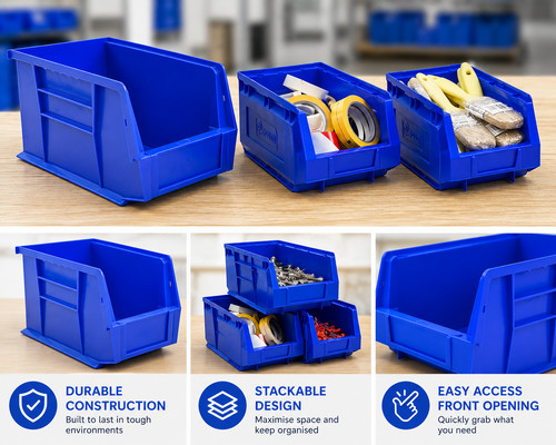 Plastic bins heavy - 20, x