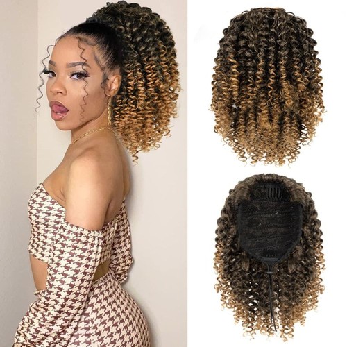 Afro puff drawstring - afro,
