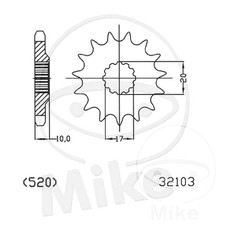 Front Sprocket 12T 520P Narrow