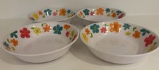 4 Melamine Bowls (Retro Flower