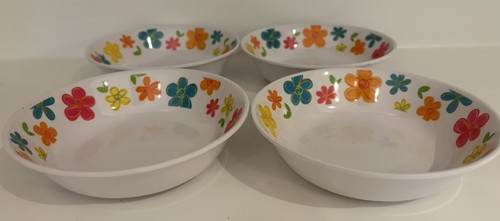 Melamine bowls retro flower - 4, (retro