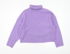 ZARA Women Purple Wool Blend