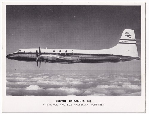Bristol britannia 102 boac - britannia,