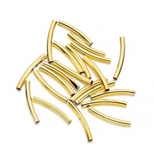 100 Brass Curved Noodle Tube