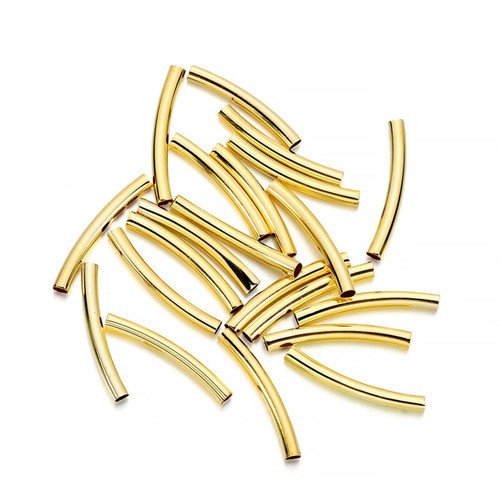 100 brass curved noodle tube - 100,