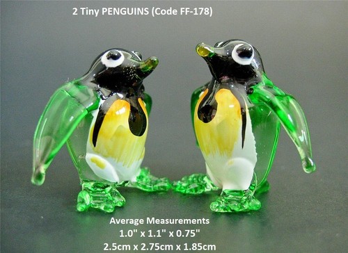 Handmade glass penguin - glass,