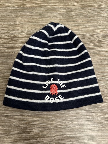 England rugby striped beanie - england,