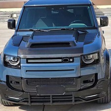 HOOD BONNET AIR VENT COVER GLOSS BLACK FOR LAND ROVER DEFENDER 90 110 L663 2020+
