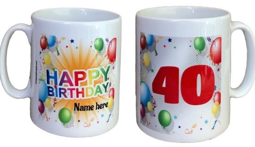 Personalised birthday mug add - personalised,