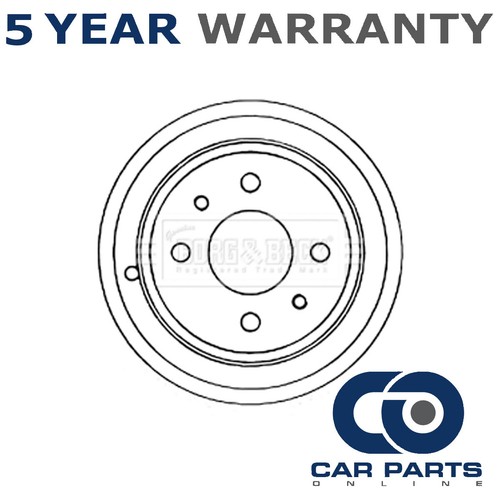 Brake drum rear - brake, fiat
