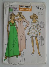 Uncut Vintage 1970s Mini Maxi Bra Dress Size 10 B 32 1/2" Le Roy 9170