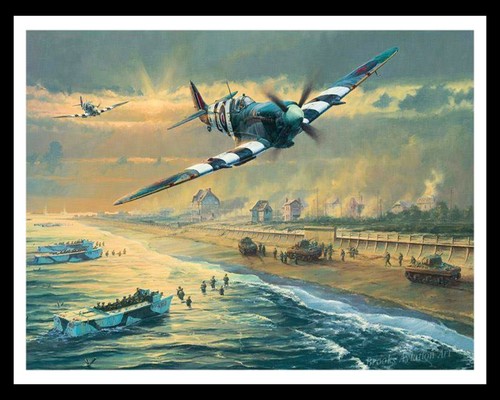 Juno beach day spitfire - beach,
