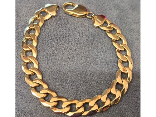 9ct yellow gold curb - yellow,