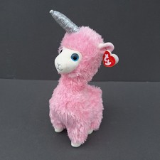 Ty Beanie Babies Lana The Llama Unicorn 10” 26cm Plush Kids Toy Teddy Gift