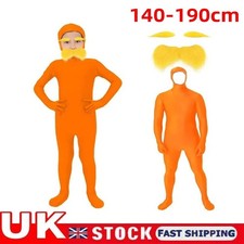 Kids Adults Dr Seuss The Lorax Costume Morph Bodysuit Moustache Book Week