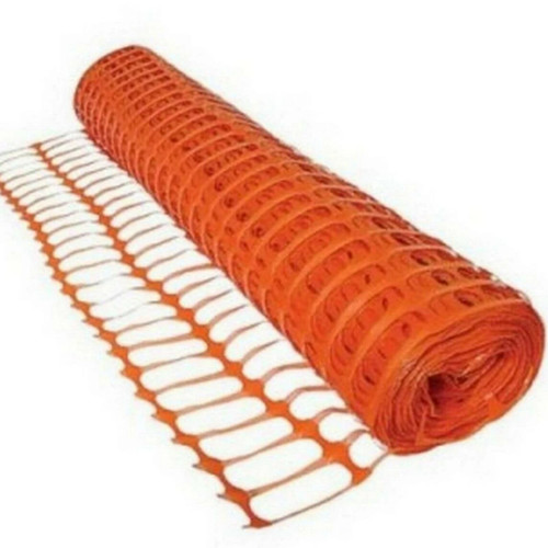 50m orange safety barrier - x,