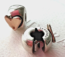 2 x Genuine PANDORA Silver &