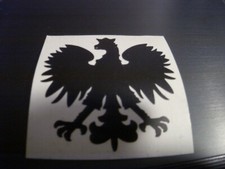 Polski Orzeł /Polish Eagle Vinyl Sticker x 2 ( 5 cm x 5 cm ) Black