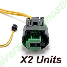 2X Side Repeater Connector Wire Loom Plug For Landrover Defender Wing Indicator