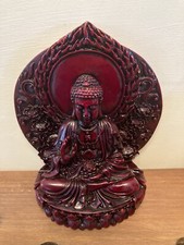 Shakyamuni Meditating Buddha Resin Stone Figure Sri Lankan Traditional Statue