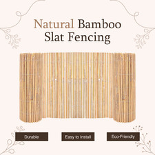 Bamboo Screening Roll Fence Panels Garden Patio Outdoor Natural Privacy Fencing