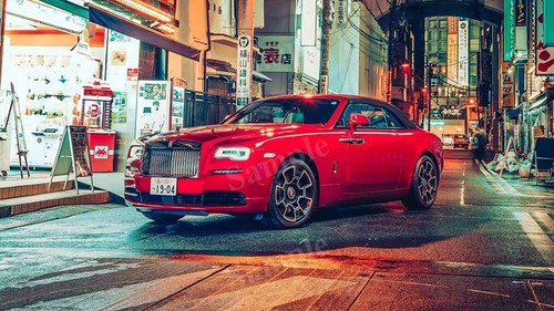 Rolls royce dawn - black, badge