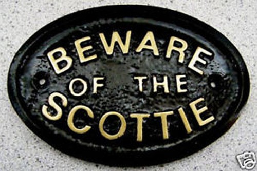 Scottie terrier plaque dog - terrier,