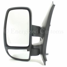 For Vauxhall Movano Van 2003-2010 Manual Black Door Wing Mirror Left Side