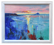 Richard Blowey Original Oil Painting St Michael's Mount Cornwall Cornish Artist