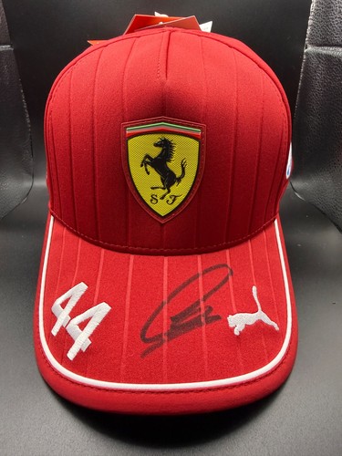 Lewis hamilton signed - signed, ferrari