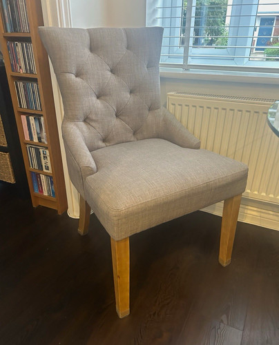 Grey upholstered - x,