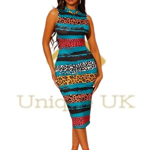 Women multicolored bodycon - multicolored,
